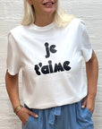 T-Shirt met tekst, Rood & Zwart